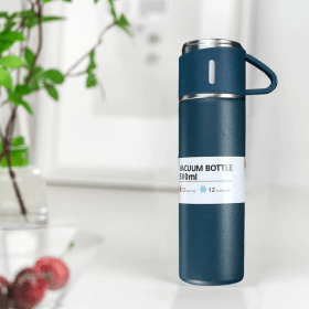 Ensemble Thermos avec 3 tasses thermique 500ml en acier inoxydable