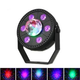 Projecteur jeux de lumiere RGB Laser rotatif  6en1 effets Stroboscope